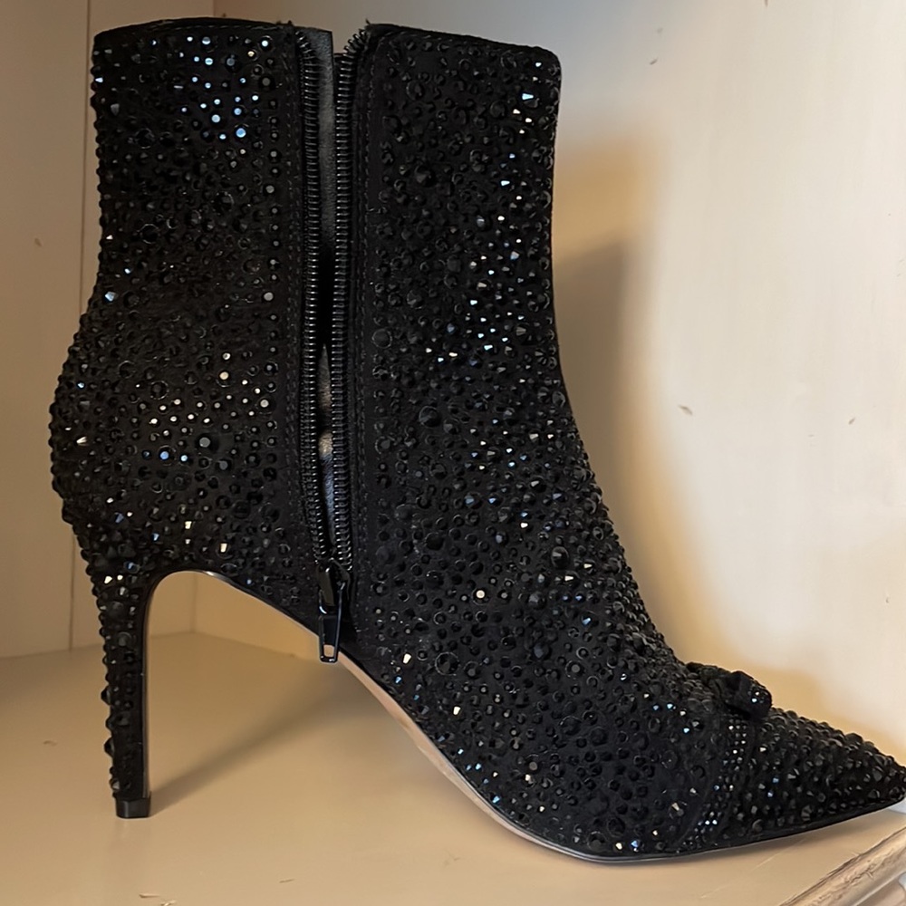 INC rhinestone embellished ankle boots size 9M - Picture 6 of 6